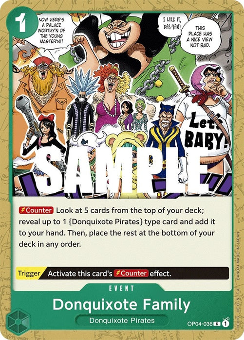 Image for Donquixote Family (OP04-036) [Kingdoms of Intrigue] - One Piece Card Game