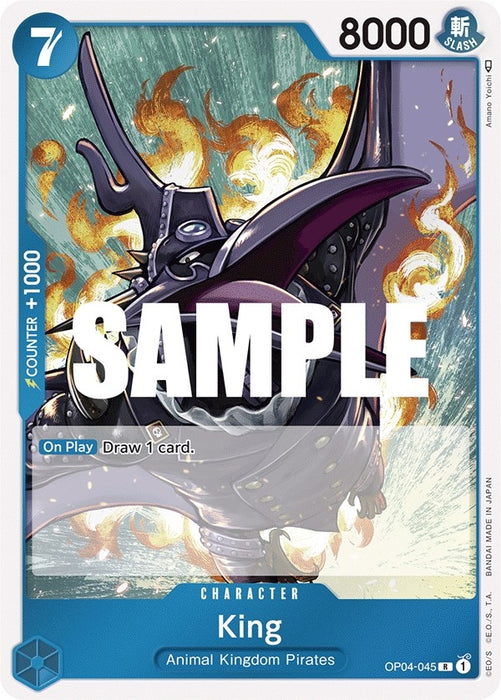 Image for King (OP04-045) (Foil) [Kingdoms of Intrigue] - One Piece Card Game