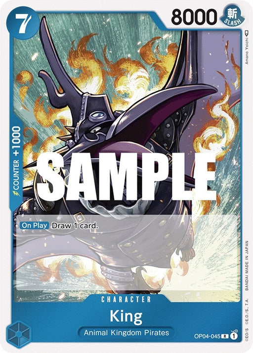 Image for King (OP04-045) (Foil) [Kingdoms of Intrigue] - One Piece Card Game