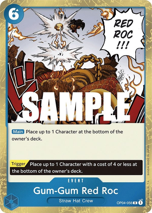 Gum-Gum Red Roc (OP04-056) (Foil) [Kingdoms of Intrigue]