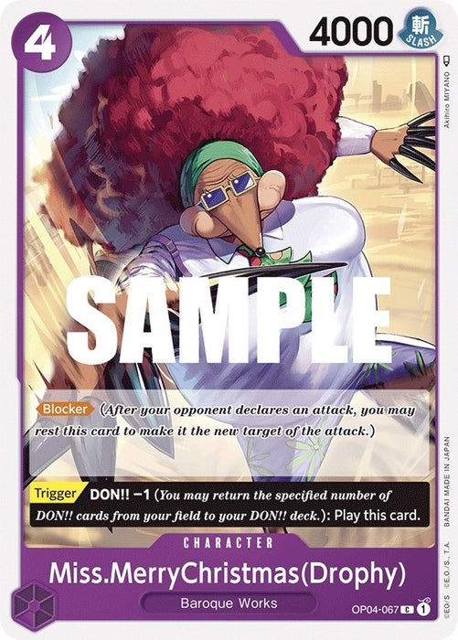 Image for Miss.MerryChristmas(Drophy) (OP04-067) [Kingdoms of Intrigue] - One Piece Card Game