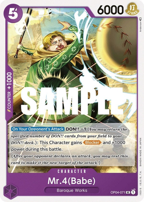 Image for Mr.4 (Babe) (OP04-071) [Kingdoms of Intrigue] - One Piece Card Game