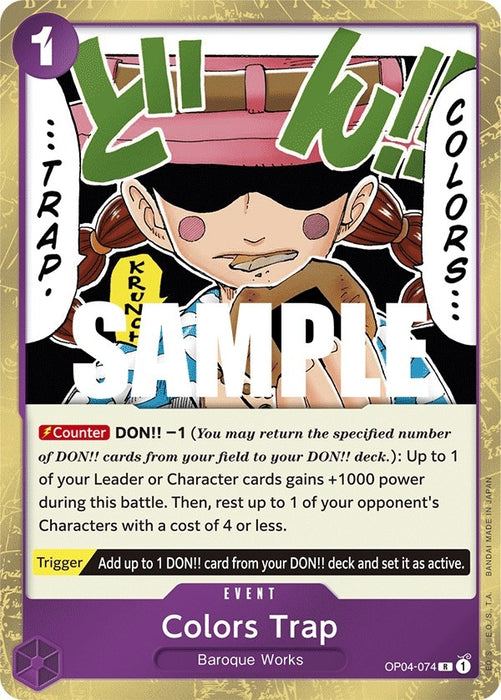 Image for Colors Trap (OP04-074) (Foil) [Kingdoms of Intrigue] - One Piece Card Game
