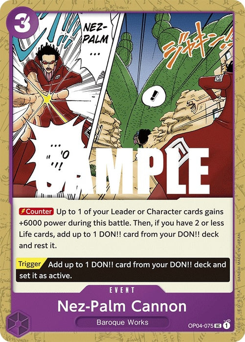Image for Nez-Palm Cannon (OP04-075) [Kingdoms of Intrigue] - One Piece Card Game