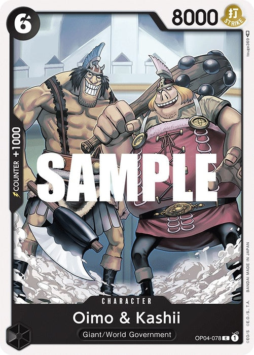 Image for Oimo & Kashii (OP04-078) [Kingdoms of Intrigue] - One Piece Card Game