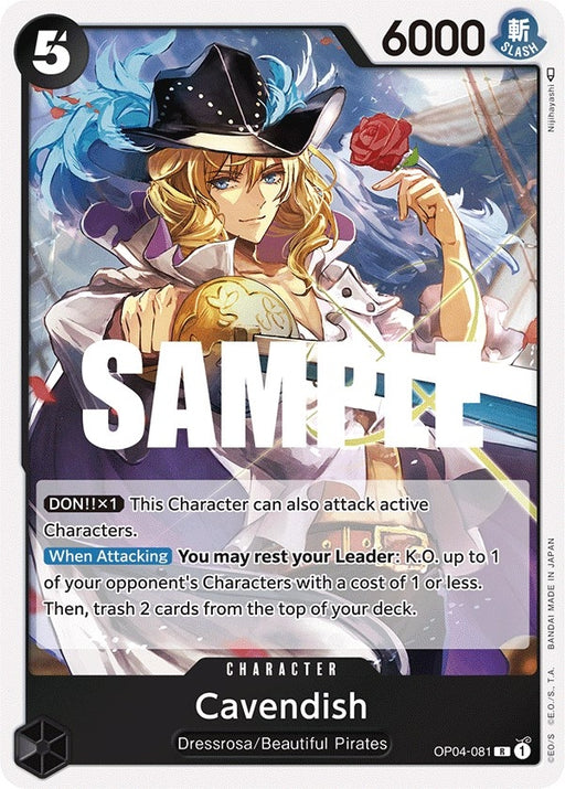 Image for Cavendish (OP04-081) (Foil) [Kingdoms of Intrigue] - One Piece Card Game