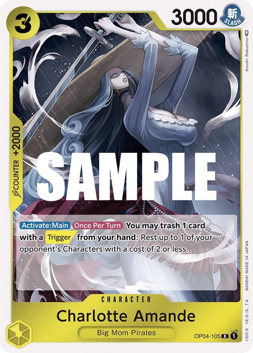 Image for Charlotte Amande (OP04-105) (Foil) [Kingdoms of Intrigue] - One Piece Card Game