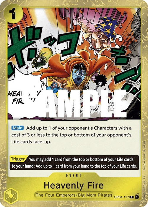 Heavenly Fire (OP04-117) (Foil) [Kingdoms of Intrigue]