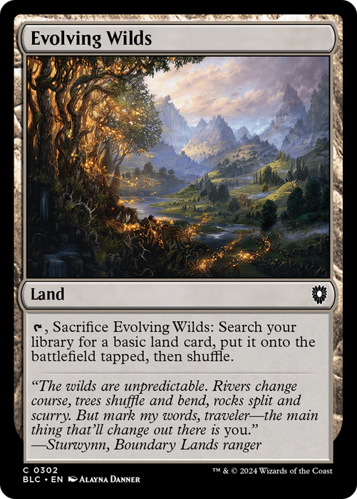 Evolving Wilds [BLC-302] - Bloomburrow Commander