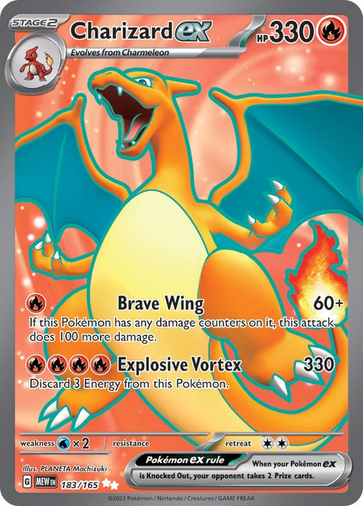 Image for Charizard ex (183/165) (Holofoil) [SV: Scarlet & Violet 151] - Pokemon