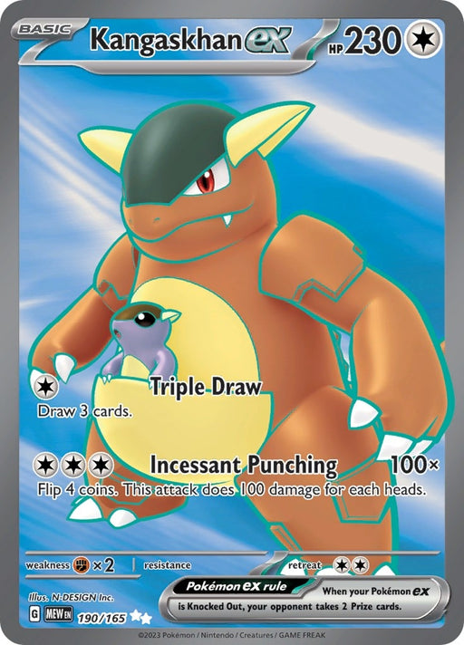 Image for Kangaskhan ex (190/165) (Holofoil) [SV: Scarlet & Violet 151] - Pokemon