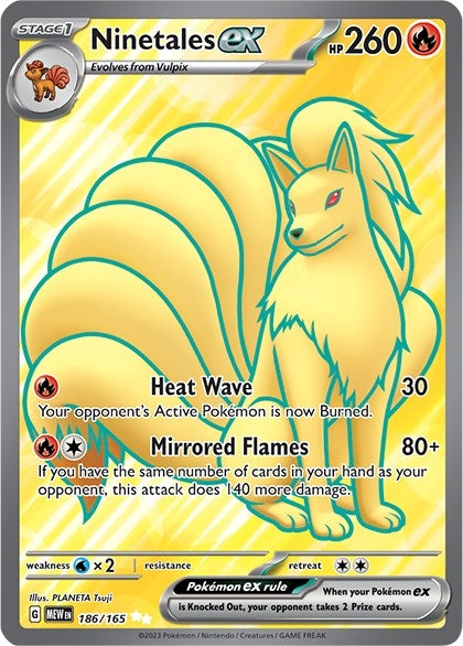 Image for Ninetales ex (186/165) (Holofoil) [SV: Scarlet & Violet 151] - Pokemon