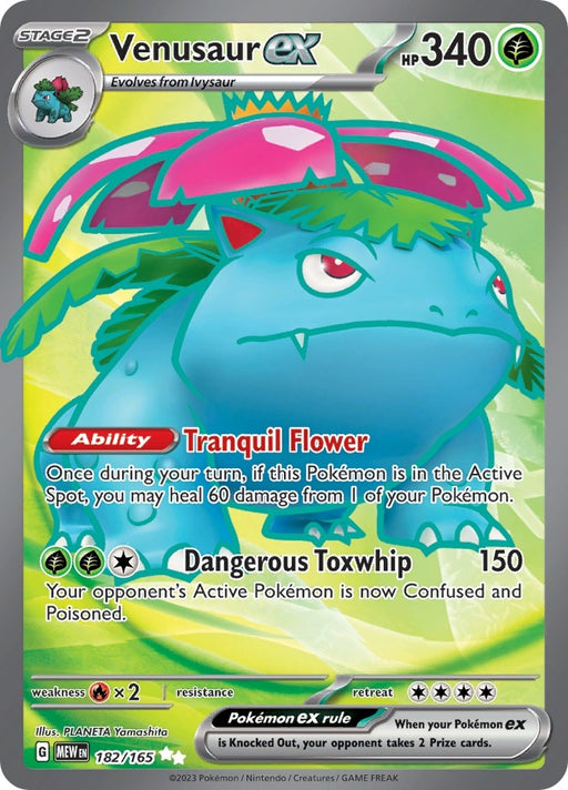 Image for Venusaur ex (182/165) (Holofoil) [SV: Scarlet & Violet 151] - Pokemon