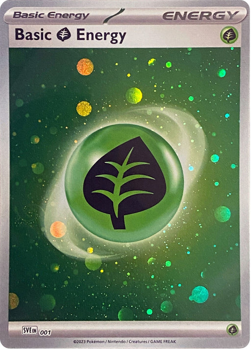 Image for Basic Grass Energy (Cosmos Holo) (001) (Holofoil) [SVE: Scarlet & Violet Energies] - Pokemon