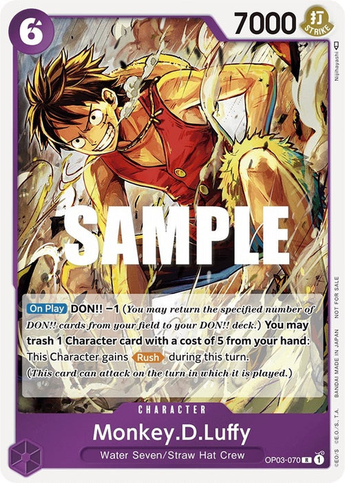 Image for Monkey.D.Luffy (Dash Pack) (OP03-070) (Foil) [Kingdoms of Intrigue] - One Piece Card Game