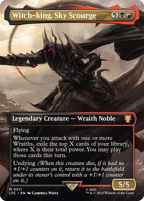 Image for Witch-king, Sky Scourge (Borderless) (511) (Foil) [The Lord of the Rings: Tales of Middle-earth] - Magic: The Gathering
