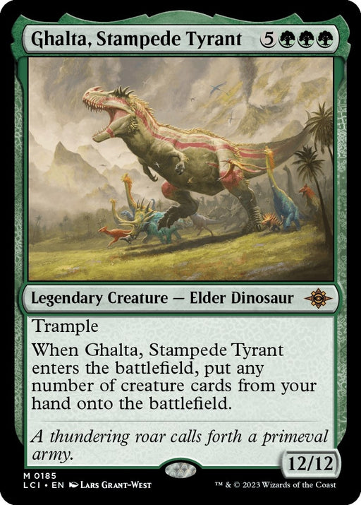 Image for Ghalta, Stampede Tyrant (185) (Foil) [The Lost Caverns of Ixalan] - Magic: The Gathering