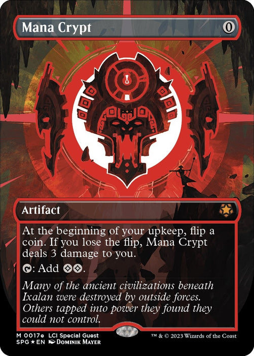 Image for Mana Crypt (0017e) (Borderless) (17e) (Foil) [Special Guests] - Magic: The Gathering
