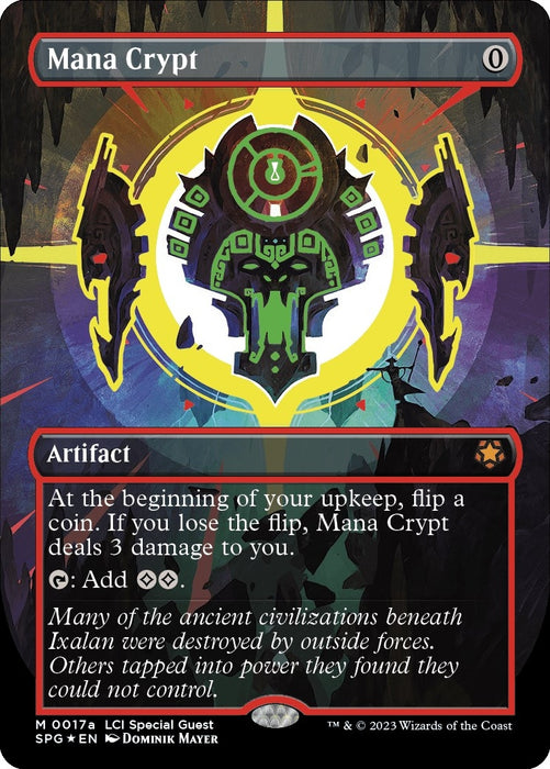 Image for Mana Crypt (0017a) (Borderless) (17a) (Foil) [Special Guests] - Magic: The Gathering