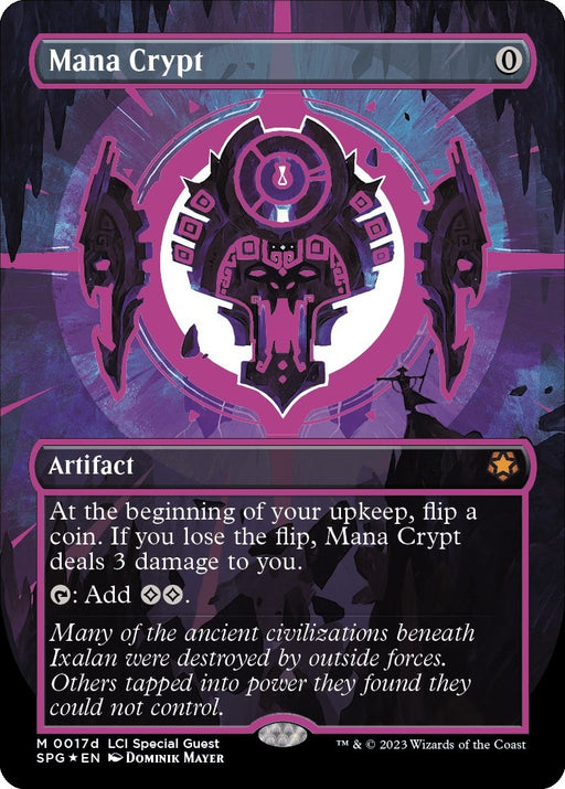 Image for Mana Crypt (0017d) (Borderless) (17d) (Foil) [Special Guests] - Magic: The Gathering