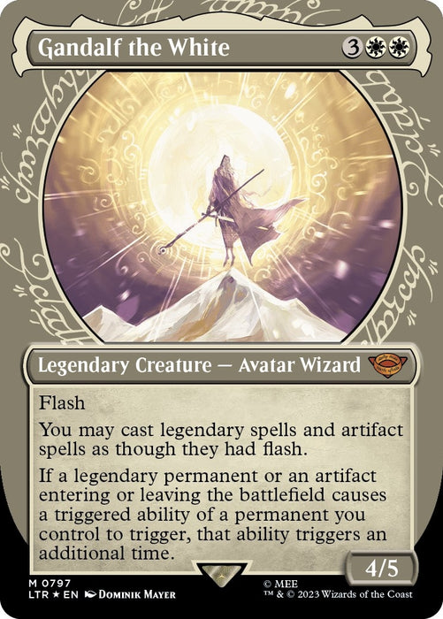 Image for Gandalf the White (Showcase) (Surge Foil) (797) (Foil) [Universes Beyond: The Lord of the Rings: Tales of Middle-earth] - Magic: The Gathering