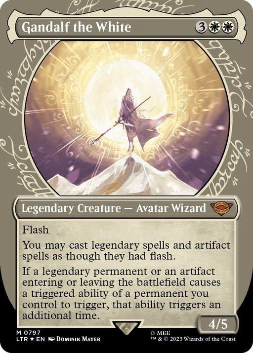 Image for Gandalf the White (Showcase) (Surge Foil) (797) (Foil) [Universes Beyond: The Lord of the Rings: Tales of Middle-earth] - Magic: The Gathering