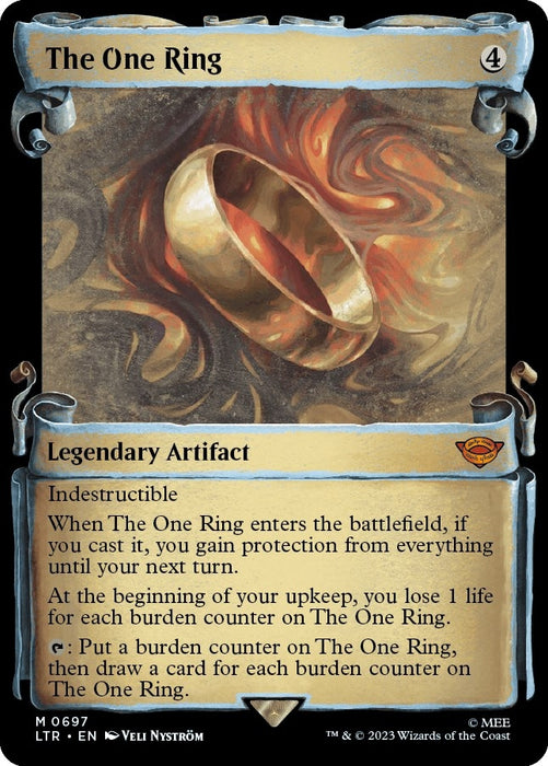Image for The One Ring (Showcase Scrolls) (697) (Foil) [Universes Beyond: The Lord of the Rings: Tales of Middle-earth] - Magic: The Gathering
