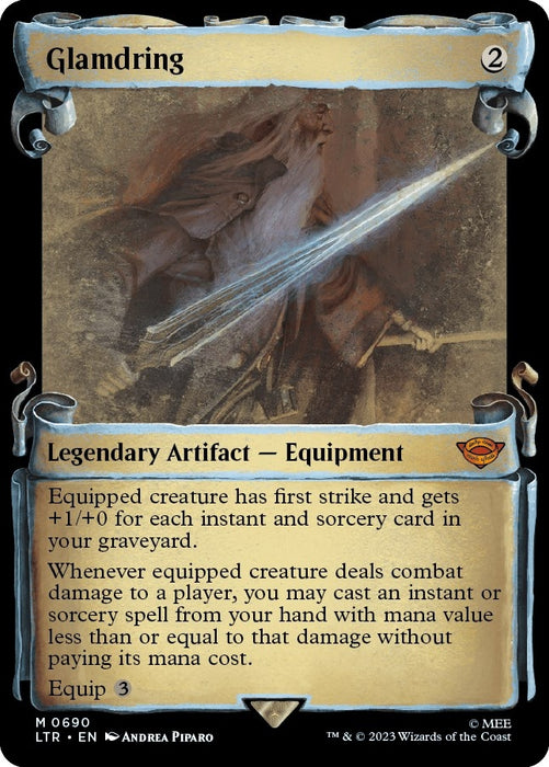 Image for Glamdring (Showcase Scrolls) (690) (Foil) [Universes Beyond: The Lord of the Rings: Tales of Middle-earth] - Magic: The Gathering