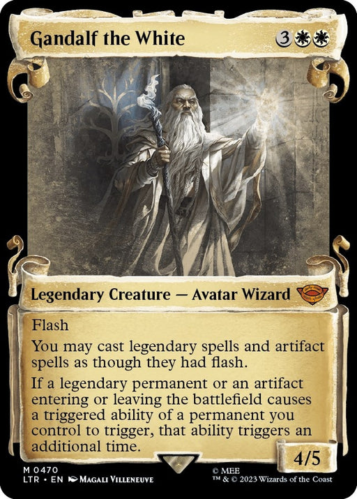 Image for Gandalf the White (Showcase Scrolls) (470) [Universes Beyond: The Lord of the Rings: Tales of Middle-earth] - Magic: The Gathering