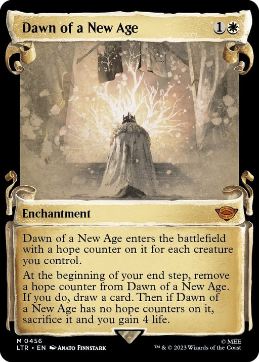 Image for Dawn of a New Age (Showcase Scrolls) (456) (Foil) [Universes Beyond: The Lord of the Rings: Tales of Middle-earth] - Magic: The Gathering
