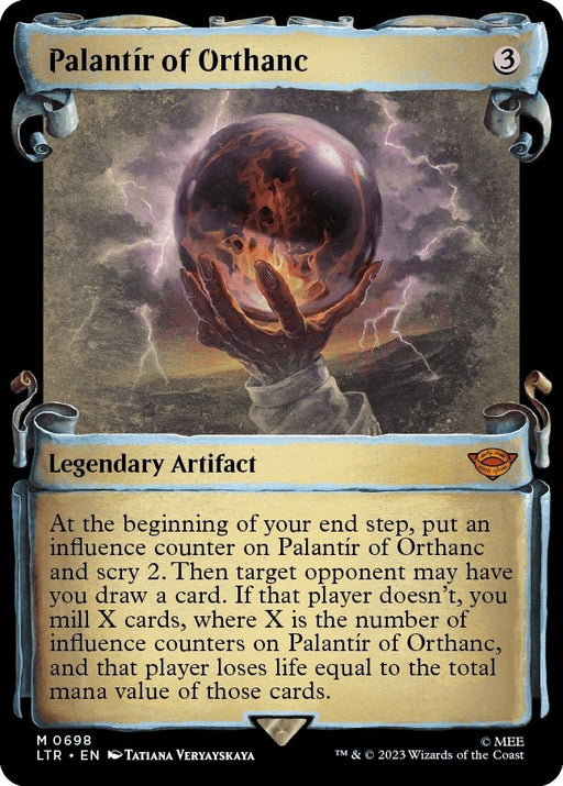 Image for Palantir of Orthanc (Showcase Scrolls) (698) (Foil) [Universes Beyond: The Lord of the Rings: Tales of Middle-earth] - Magic: The Gathering