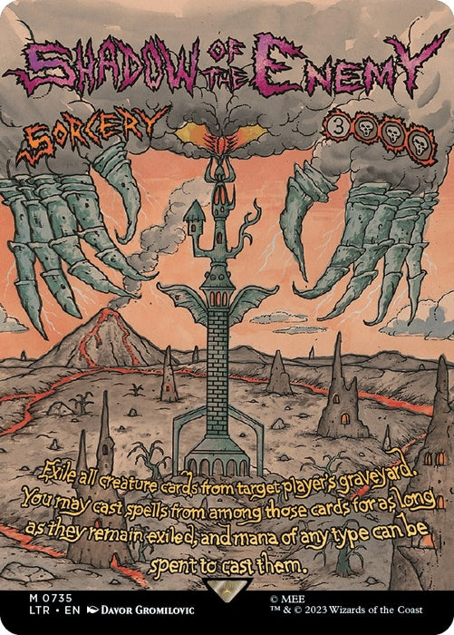 Image for Shadow of the Enemy (Borderless Poster) (735) (Foil) [Universes Beyond: The Lord of the Rings: Tales of Middle-earth] - Magic: The Gathering