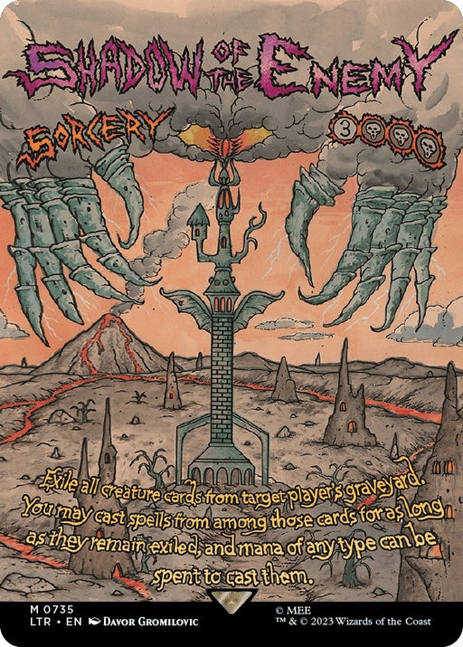 Image for Shadow of the Enemy (Borderless Poster) (735) (Foil) [Universes Beyond: The Lord of the Rings: Tales of Middle-earth] - Magic: The Gathering