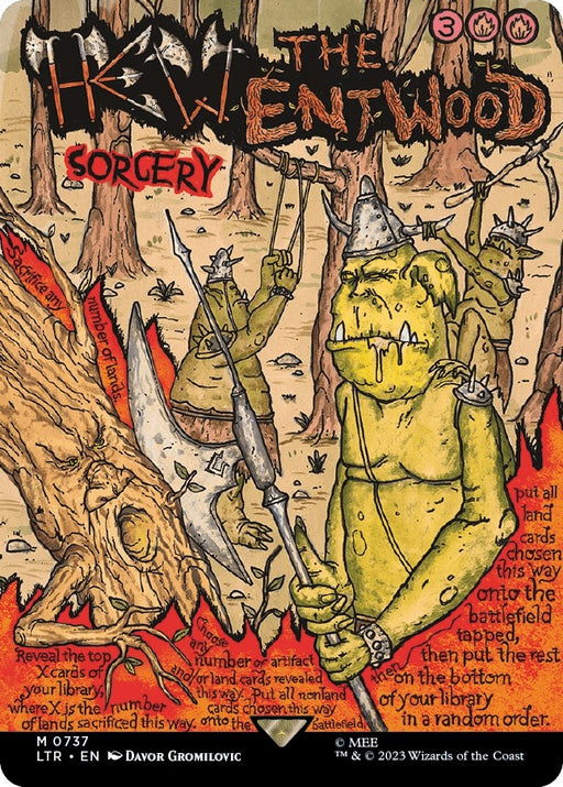 Image for Hew the Entwood (Borderless Poster) (737) [Universes Beyond: The Lord of the Rings: Tales of Middle-earth] - Magic: The Gathering