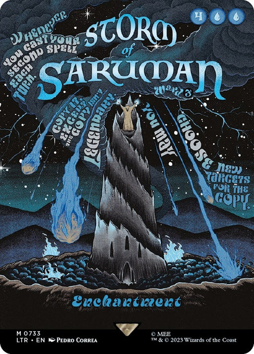 Image for Storm of Saruman (Borderless Poster) (733) (Foil) [Universes Beyond: The Lord of the Rings: Tales of Middle-earth] - Magic: The Gathering