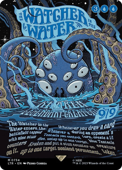 Image for The Watcher in the Water (Borderless Poster) (734) (Foil) [Universes Beyond: The Lord of the Rings: Tales of Middle-earth] - Magic: The Gathering