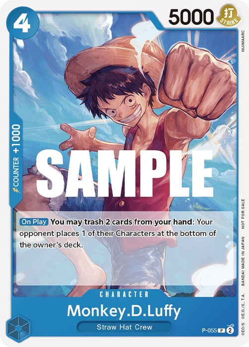 Monkey.D.Luffy (055) (Sealed Battle Kit Vol. 1) [P-055] (One Piece Promotion Cards)