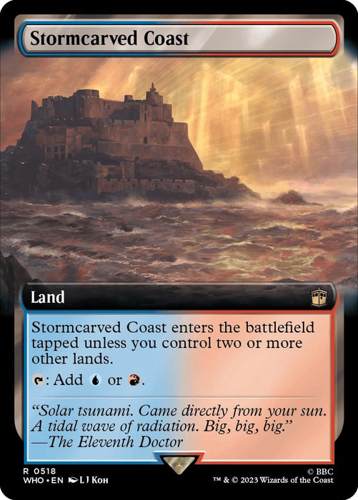 Image for Stormcarved Coast (Extended Art) (518) [Universes Beyond: Doctor Who] - Magic: The Gathering