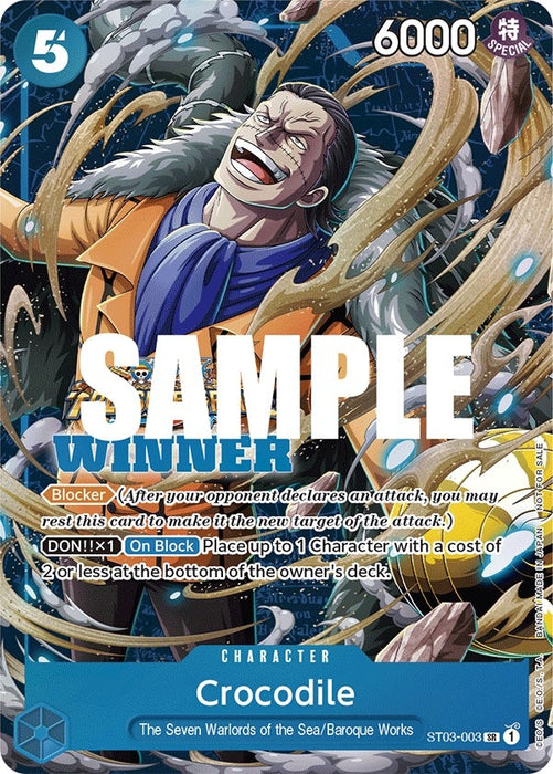 Image for Crocodile (Winner Pack Vol. 5) (ST03-003) (Foil) [One Piece Promotion Cards] - One Piece Card Game