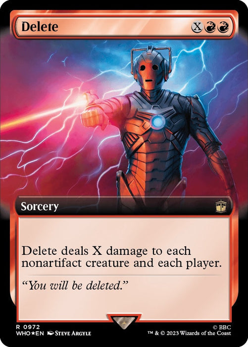 Image for Delete (Extended Art) (Surge Foil) (972) (Foil) [Universes Beyond: Doctor Who] - Magic: The Gathering