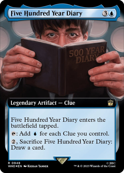 Five Hundred Year Diary (Extended Art) (Surge Foil) (948) (Foil) [Universes Beyond: Doctor Who]