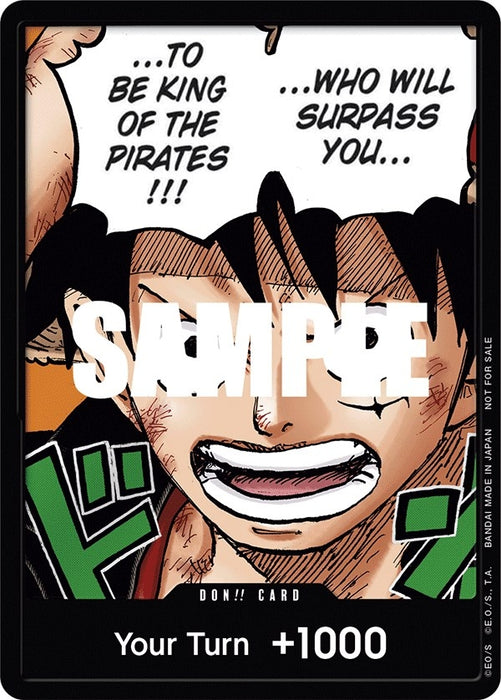 DON!! Card (Monkey.D.Luffy) (1st Anniversary DON!! Card Pack) (Foil) [One Piece Promotion Cards]