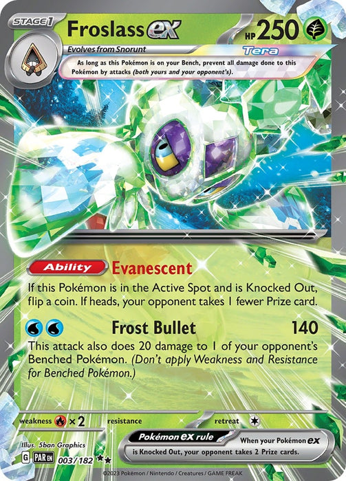 Image for Froslass ex (003/182) (Holofoil) [SV04: Paradox Rift] - Pokemon
