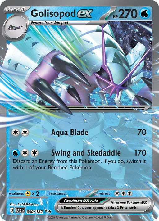 Image for Golisopod ex (050/182) (Holofoil) [SV04: Paradox Rift] - Pokemon