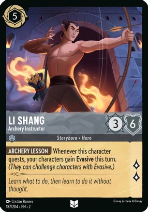 Li Shang - Archery Instructor (187/204)  [Rise of the Floodborn]