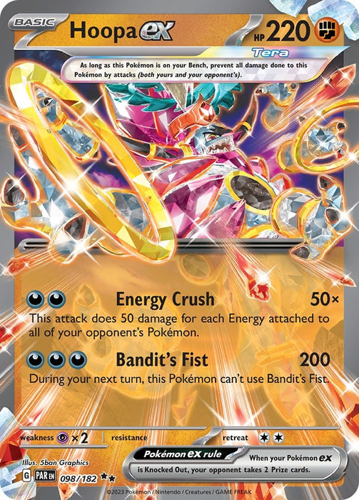 Image for Hoopa ex (098/182) (Holofoil) [SV04: Paradox Rift] - Pokemon