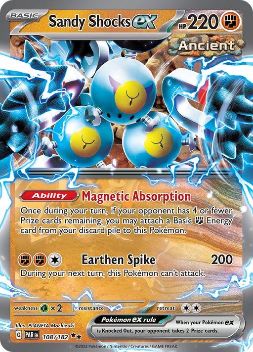 Image for Sandy Shocks ex (108/182) (Holofoil) [SV04: Paradox Rift] - Pokemon