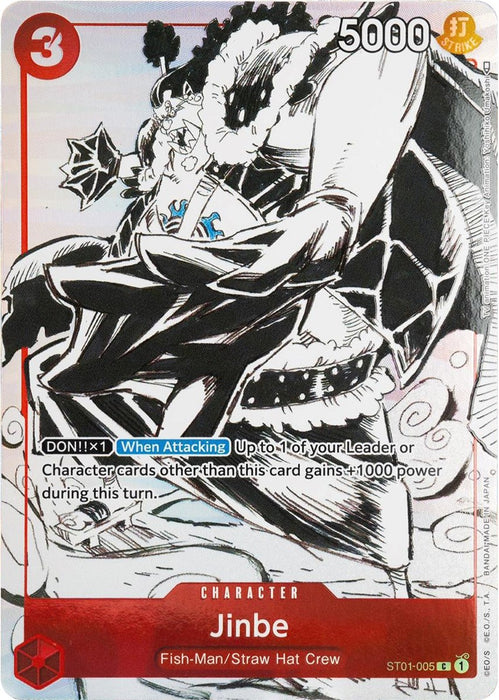 Image for Jinbe (Gift Collection 2023) (ST01-005) (Foil) [One Piece Promotion Cards] - One Piece Card Game