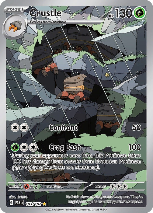 Image for Crustle (183/182) (Holofoil) [SV04: Paradox Rift] - Pokemon