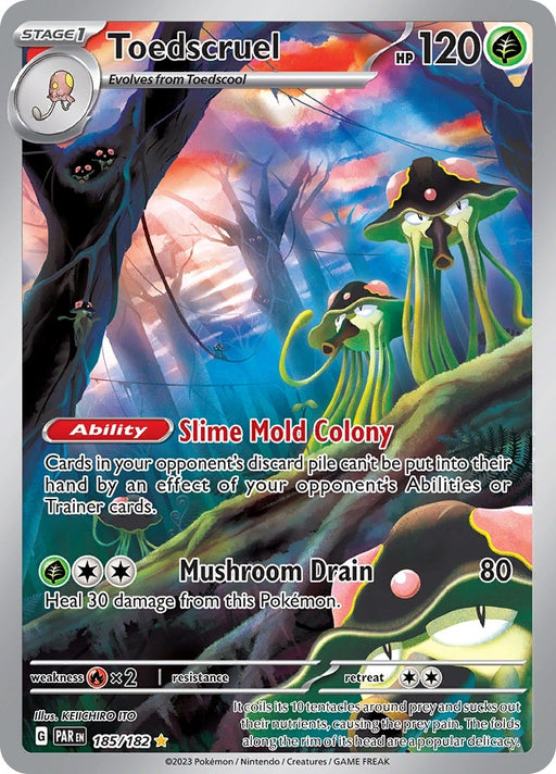 Image for Toedscruel (185/182) (Holofoil) [SV04: Paradox Rift] - Pokemon